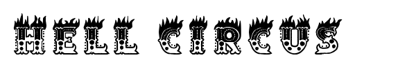 Hell Circus font preview